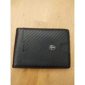 Travando Men's Black Bifold Wallet with Money Clip and Credit Card Slots